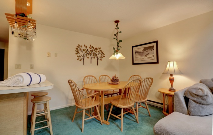 dining area two bedroom townhouse