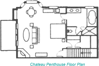 Floor Plan Chateau One Room Penthouse