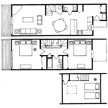 Floorplan Three Bedroom Townhouse