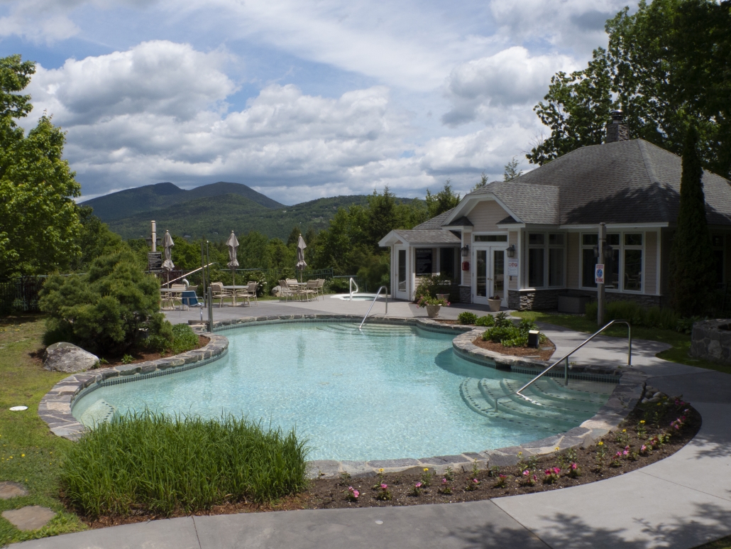Mountain Club Outdoor Pool Nordic Village Resort amenities