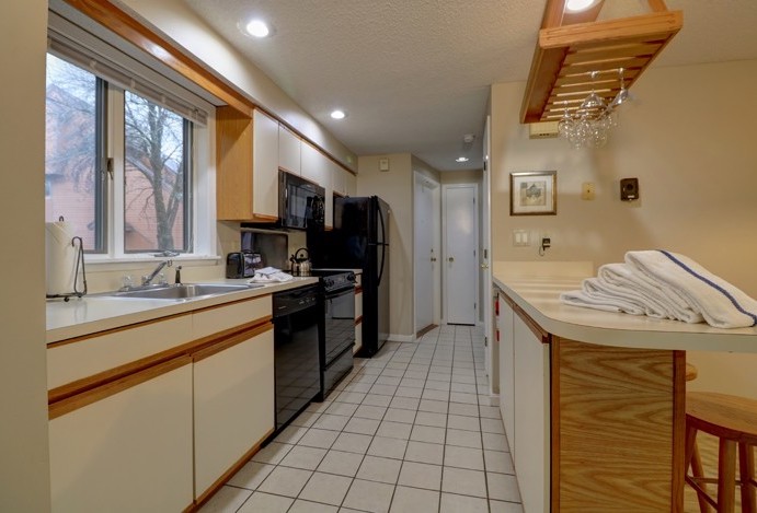 Village Condo with 2 Kings Kitchen Counter
